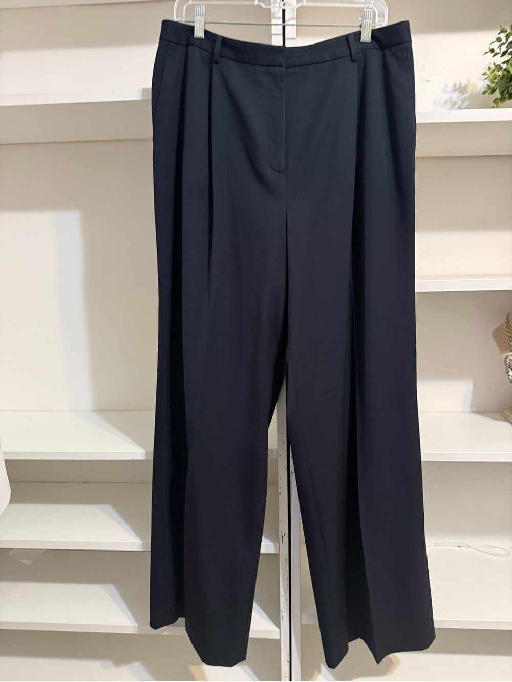 Brooks  Brothers Navy 100% Wool Trouser 16 - Picture 3 of 7